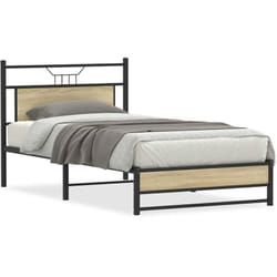 Giroletto senza Materasso Rovere Sonoma 107x203cm in Truciolato Vidaxl 392844