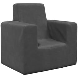 Vidaxl - Divano per Bambini Antracite in Morbido Peluche 7586