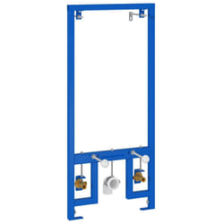 vidaXL Supporto da parete per bagno Blu 50 x 17.5 x 136 cm Acciaio