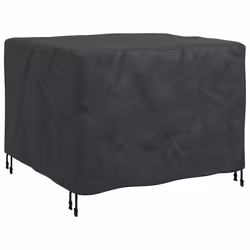 vidaXL Copertura per mobili da esterno Nero 113 x 113 x 73 cm 210D - Vista aggiuntiva 2