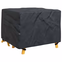 vidaXL Copertura per mobili da esterno Nero 113 x 113 x 73 cm 420D - Vista aggiuntiva 2