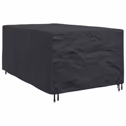 vidaXL Copertura per mobili da esterno Nero 143 x 225 x 90 cm 600D - Vista aggiuntiva 2