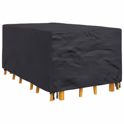 vidaXL Copertura per mobili da esterno Nero 143 x 225 x 90 cm 600D - Vista aggiuntiva 3