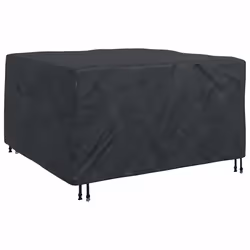 vidaXL Copertura per mobili da esterno Nero 150 x 150 x 75 cm 420D - Vista aggiuntiva 2