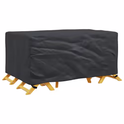 vidaXL Copertura per mobili da esterno Nero 170 x 100 x 70 cm 210D - Vista aggiuntiva 3
