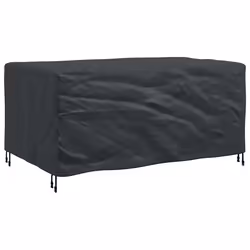 vidaXL Copertura per mobili da esterno Nero 172 x 113 x 73 cm 600D - Vista aggiuntiva 2