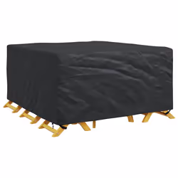 vidaXL Copertura per mobili da esterno Nero 180 x 190 x 85 cm 210D - Vista aggiuntiva 3