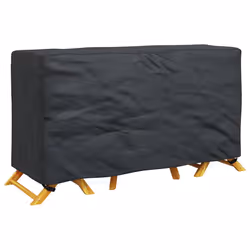 vidaXL Copertura per mobili da esterno Nero 180 x 70 x 90 cm 420D - Vista aggiuntiva 3