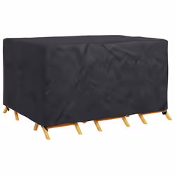 vidaXL Copertura per mobili da esterno Nero 180 x 150 x 85 cm 210D - Vista aggiuntiva 3