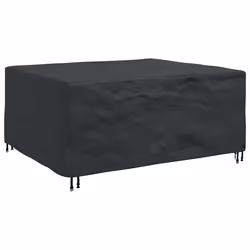 vidaXL Copertura per mobili da esterno Nero 200 x 150 x 85 cm 600D - Vista aggiuntiva 2