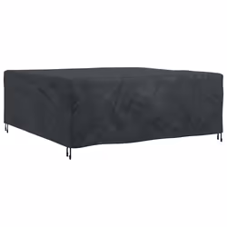 vidaXL Copertura per mobili da esterno Nero 200 x 200 x 90 cm 420D - Vista aggiuntiva 2