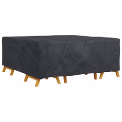 vidaXL Copertura per mobili da esterno Nero 200 x 200 x 90 cm 420D - Vista aggiuntiva 3