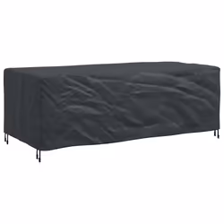 vidaXL Copertura per mobili da esterno Nero 229 x 113 x 73 cm 210D - Vista aggiuntiva 2