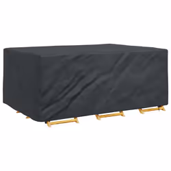 vidaXL Copertura per mobili da esterno Nero 230 x 165 x 80 cm 420D - Vista aggiuntiva 3