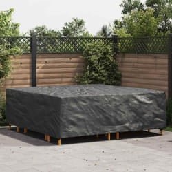 vidaXL Copertura per mobili da esterno Nero 235 x 235 x 70 cm 420D