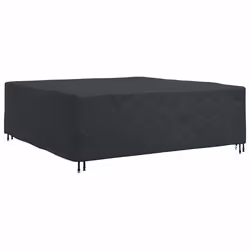 vidaXL Copertura per mobili da esterno Nero 235 x 235 x 70 cm 420D - Vista aggiuntiva 2