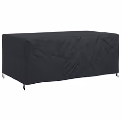 vidaXL Copertura per mobili da esterno Nero 240 x 110 x 70 cm 210D - Vista aggiuntiva 2