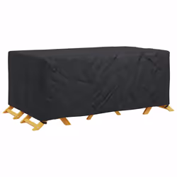 vidaXL Copertura per mobili da esterno Nero 240 x 140 x 90 cm 210D - Vista aggiuntiva 3