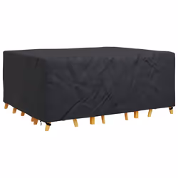 vidaXL Copertura per mobili da esterno Nero 240 x 190 x 90 cm 210D - Vista aggiuntiva 3