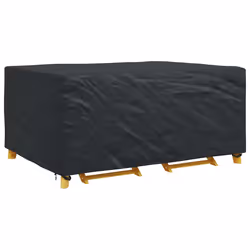 vidaXL Copertura per mobili da esterno Nero 240 x 180 x 100 cm 210D - Vista aggiuntiva 3