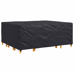 vidaXL Copertura per mobili da esterno Nero 250 x 210 x 70 cm 210D - Vista aggiuntiva 3