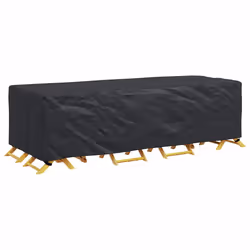vidaXL Copertura per mobili da esterno Nero 270 x 110 x 70 cm 210D - Vista aggiuntiva 3