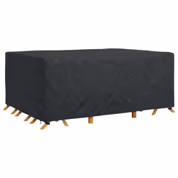 vidaXL Copertura per mobili da esterno Nero 270 x 180 x 90 cm 600D - Vista aggiuntiva 3