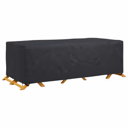 vidaXL Copertura per mobili da esterno Nero 300 x 110 x 70 cm 210D - Vista aggiuntiva 3