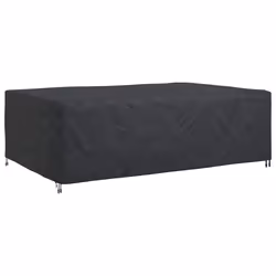 vidaXL Copertura per mobili da esterno Nero 300 x 200 x 90 cm 210D - Vista aggiuntiva 2