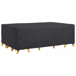 vidaXL Copertura per mobili da esterno Nero 300 x 200 x 90 cm 210D - Vista aggiuntiva 3