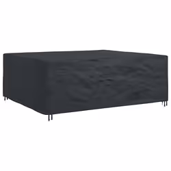 vidaXL Copertura per mobili da esterno Nero 300 x 250 x 100 cm 600D - Vista aggiuntiva 2