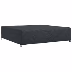 vidaXL Copertura per mobili da esterno Nero 300 x 300 x 70 cm 210D - Vista aggiuntiva 2