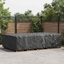 vidaXL Copertura per mobili da esterno Nero 305 x 190 x 85 cm 600D