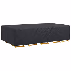 vidaXL Copertura per mobili da esterno Nero 305 x 190 x 85 cm 600D - Vista aggiuntiva 3