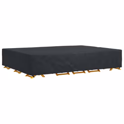 vidaXL Copertura per mobili da esterno Nero 350 x 260 x 90 cm 210D - Vista aggiuntiva 3