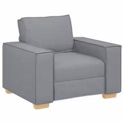 vidaXL Poltrona Divano Grigio Chiaro 60 cm Tessuto - Vista aggiuntiva 2
