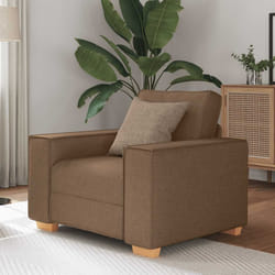 vidaXL Poltrona Divano Marrone 60 cm Tessuto
