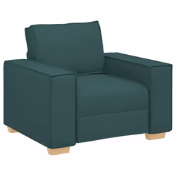 vidaXL Poltrona Divano Verde Scuro 60 cm Tessuto - Vista aggiuntiva 2