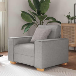 vidaXL Poltrona Divano Grigio Nuvola 60 cm Tessuto