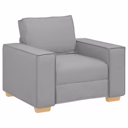 vidaXL Poltrona Divano Grigio Nuvola 60 cm Tessuto - Vista aggiuntiva 2