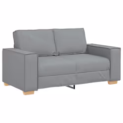 vidaXL Divano a 2 posti Grigio chiaro 120 cm in tessuto - Vista aggiuntiva 2