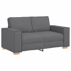 vidaXL Divano a 2 posti Grigio scuro 120 cm in tessuto - Vista aggiuntiva 2