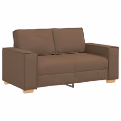 vidaXL Divano a 2 posti Marrone 120 cm Tessuto - Vista aggiuntiva 2