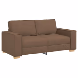 vidaXL Divano a 2 posti Marrone 140 cm Tessuto - Vista aggiuntiva 2