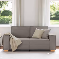 vidaXL Divano a 2 posti tortora 140 cm in tessuto - Vista aggiuntiva 3