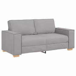 vidaXL Divano a 2 posti Grigio nuvola 140 cm in tessuto - Vista aggiuntiva 2