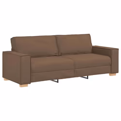 vidaXL Divano a 3 posti Marrone 180 cm Tessuto - Vista aggiuntiva 2