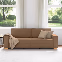 vidaXL Divano a 3 posti Marrone 180 cm Tessuto - Vista aggiuntiva 3