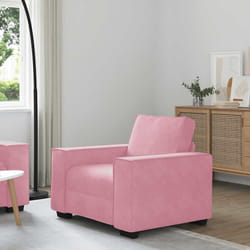 vidaXL Divano Sedia Rosa 60 cm Velluto