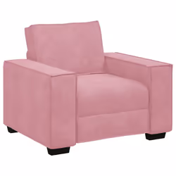 vidaXL Divano Sedia Rosa 60 cm Velluto - Vista aggiuntiva 2